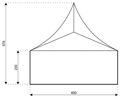 Pagode 6x6m